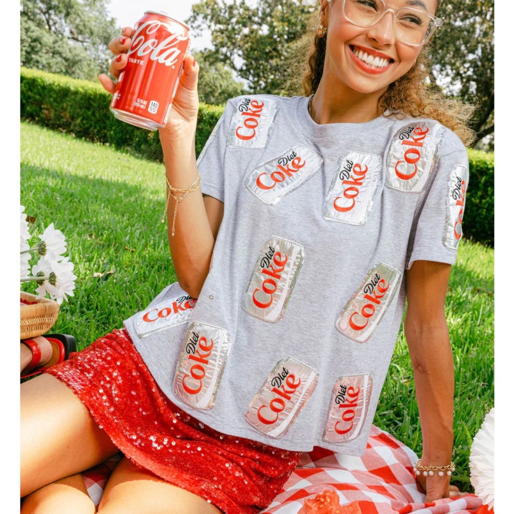 NWT Queen Of Sparkles Diet Coke Shirt